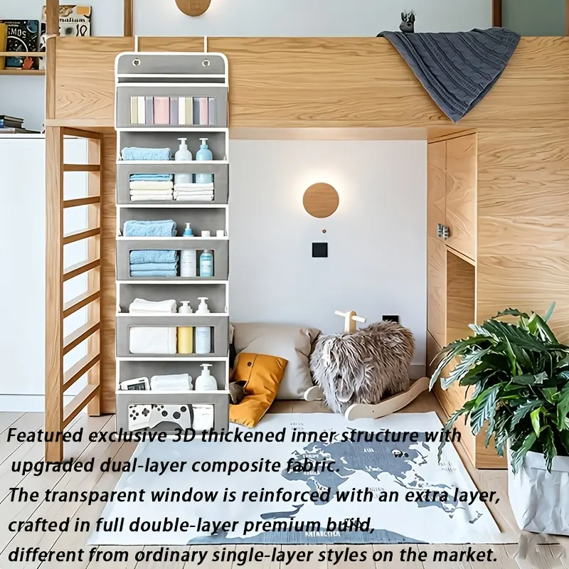 Five-Tier Hanging Storage Box| Large Capacity Multi-Layer Hanging Organizer, Anti-Tip, Durable Structure| Ideal Gift for Halloween and Christmas, Also Suitable for Bedroom, Bathroom, and Pantry Storage