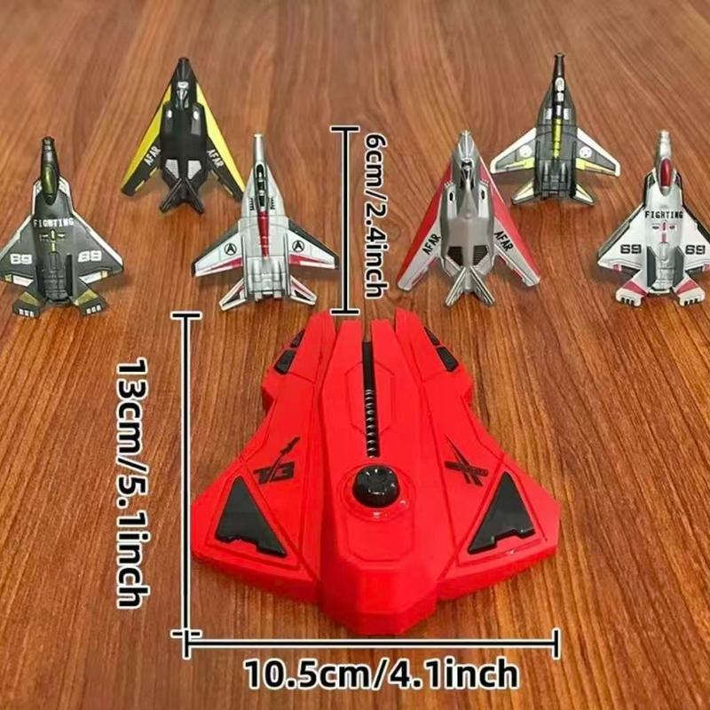 Launchable Flying Toy Manual Launcher Model Military Series, Parent-Child Interaction Dual Player Battle Plane Gift