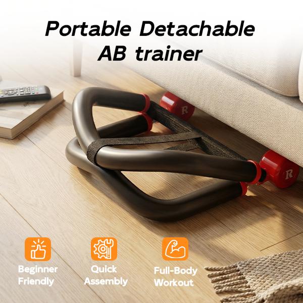 10-in-1 AB TRAINER Full Body Workout 3 Resistance Levels  Compact Portable Beginner-Friendly Home & Daily Use Ab Exercise Machine outdoorfun
