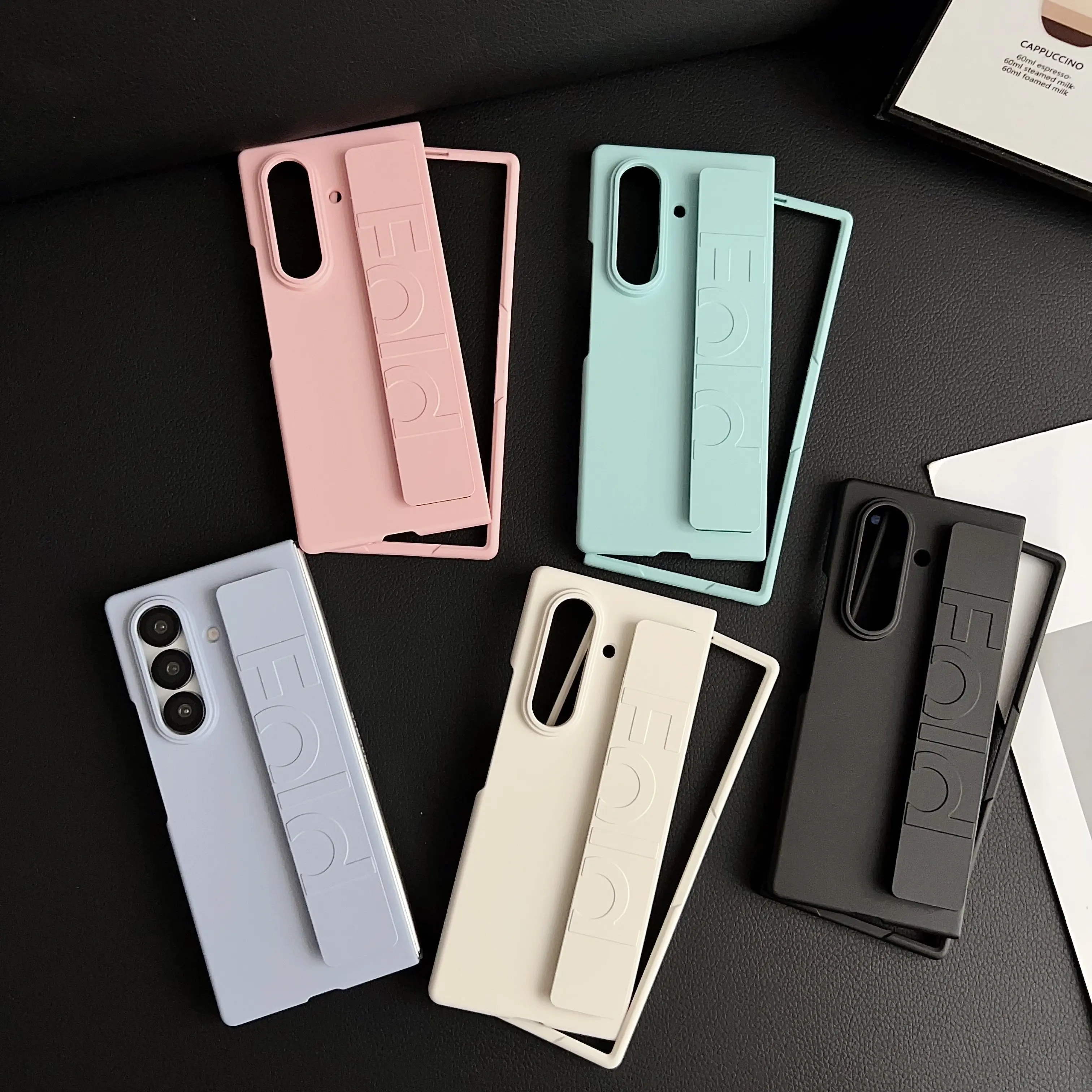 Phone Case: Phone Case Suitable for Samsung Z FOLD7/Fold6/Fold5/Fold5/Fold4/Fold3/Fold2, Luxury Wrist Strap Protective Case, Drop-proof Protective Cover
