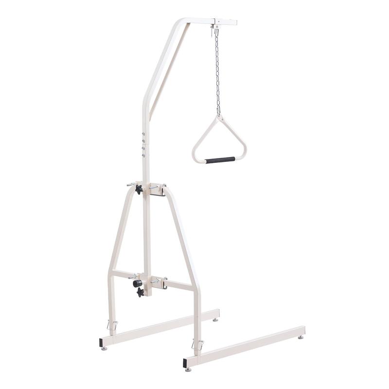 VEVOR Trapeze Bar for Bed Mobility, Bed Trapeze with Clamps and Floor Stand, 250LBS Weight Capacity Bed Pull Up Assist for Elderly, Patients & Disabled, Suitable for Home Care, Hospital, Nursing Home