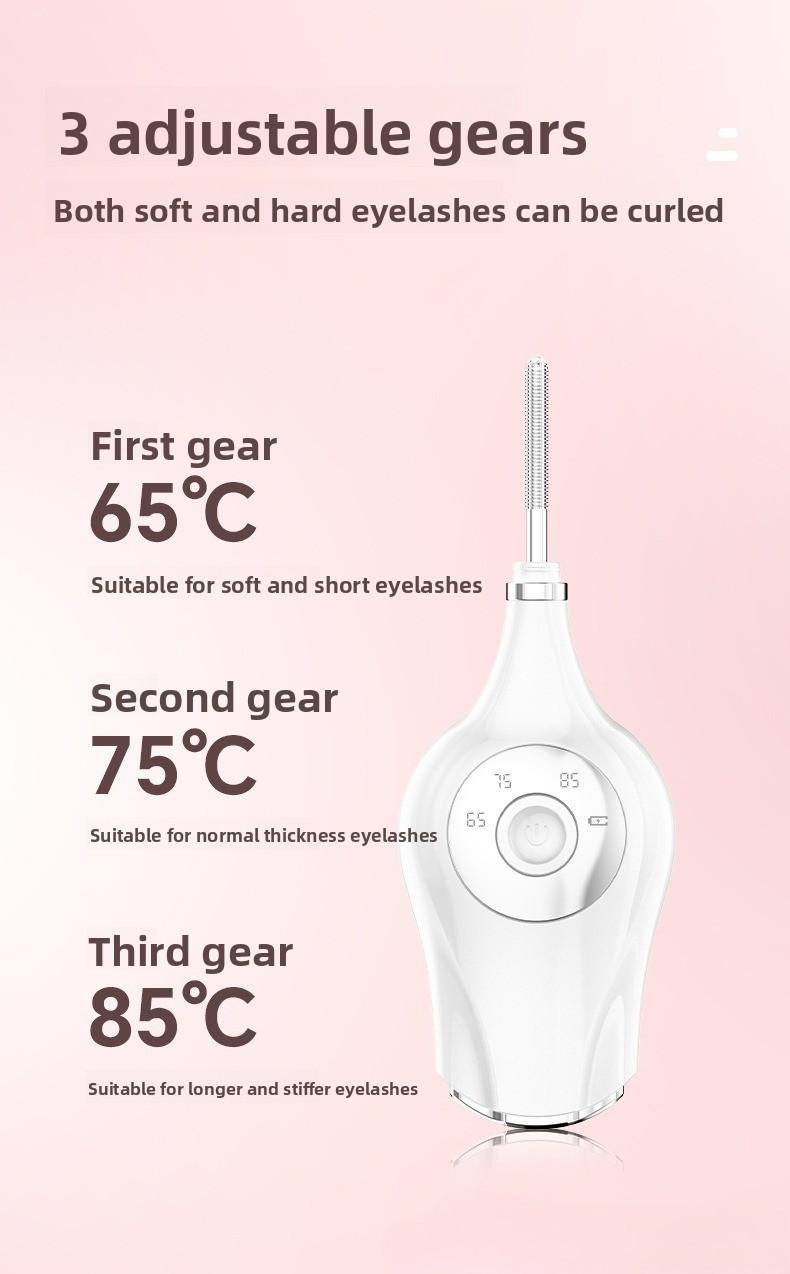 Three-in-one multi-temperature adjustment, anti-scald design, long-lasting curl, fast heating, creates naturally curled eyelashes, a professional eye makeup tool suitable for women and girls.