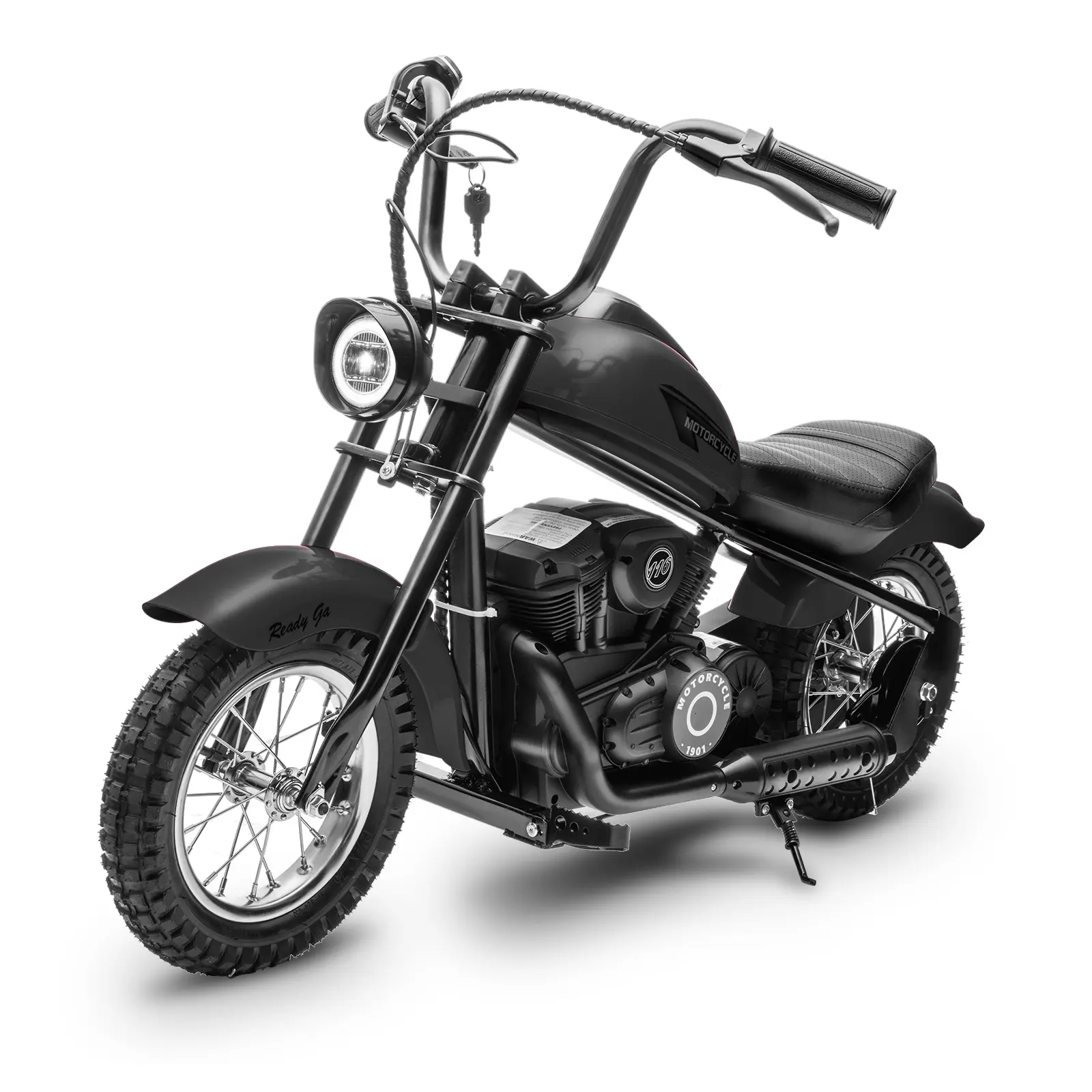24V 250W Kids Electric Dirt Bike - Two Speeds Up to 14MPH, LED Lights, Leather Seat, Rear Brake, 60-Minute Ride, Electric Off-Road Motorcycle for Teens, Perfect for Kids Ages 8-12