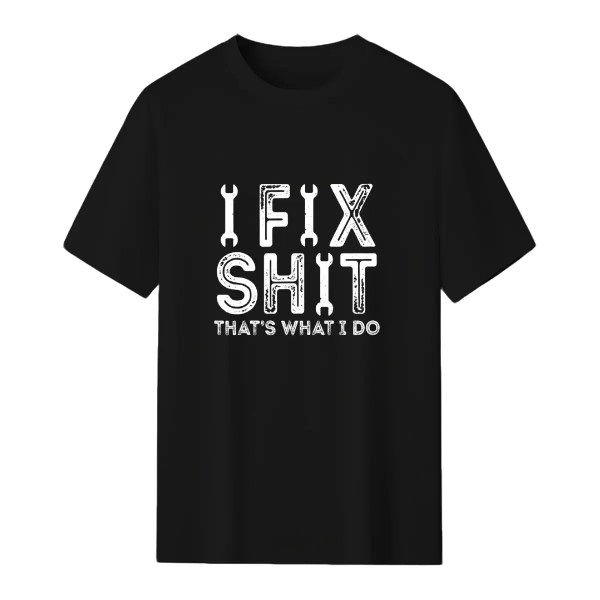 Handyman Casual Tee – I Fix Shit Funny T-Shirt for Car Guys