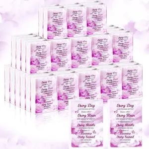 120 Pack Christian Pocket Tissues Bulk Gifts, 3 Ply Bible Verse Travel Packs for Church, Travel Size Mini Inspirational Individual Facial Tissues, Religious Party Favor