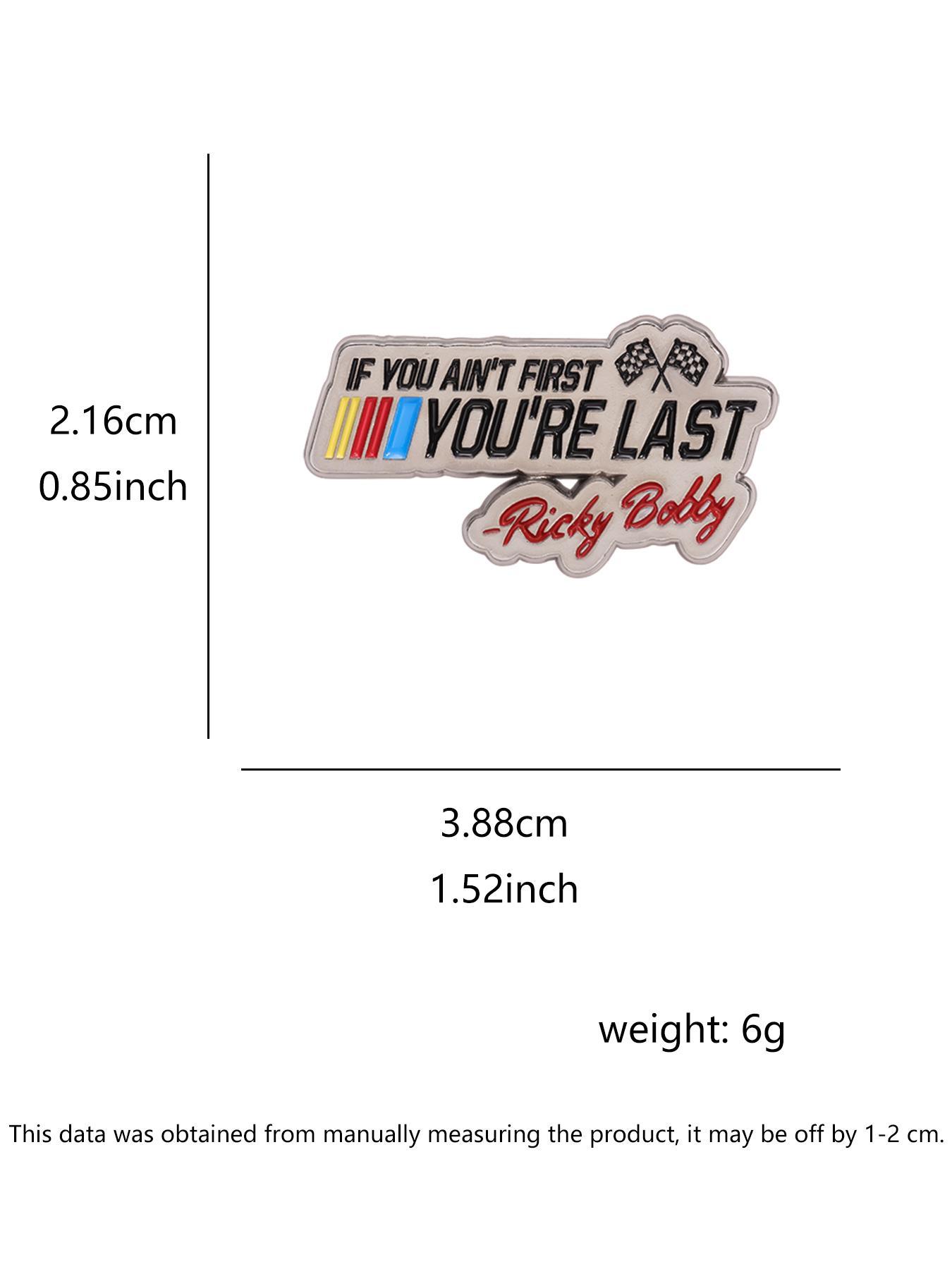 Cartoon Slogan Enameled Pin Brooch, Fashion Brooch for Party, Daily Clothing Decor, Trendy All-match & Exquisite Brooch for Birthday Gift