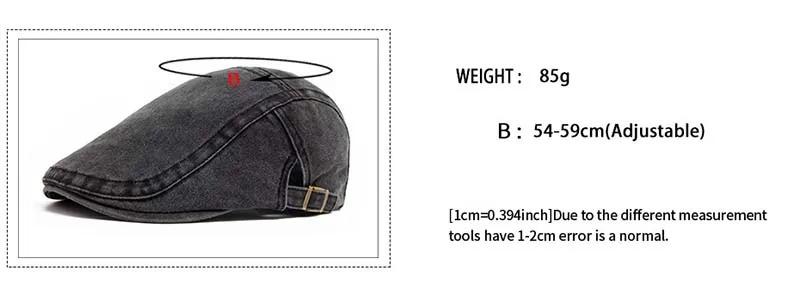 Hot sale Vintage Painter Beret Unisex Fashion Flat Visor Cap Casual Autumn Retro Cotton Solid Newsboy Hat Summer Adjustable