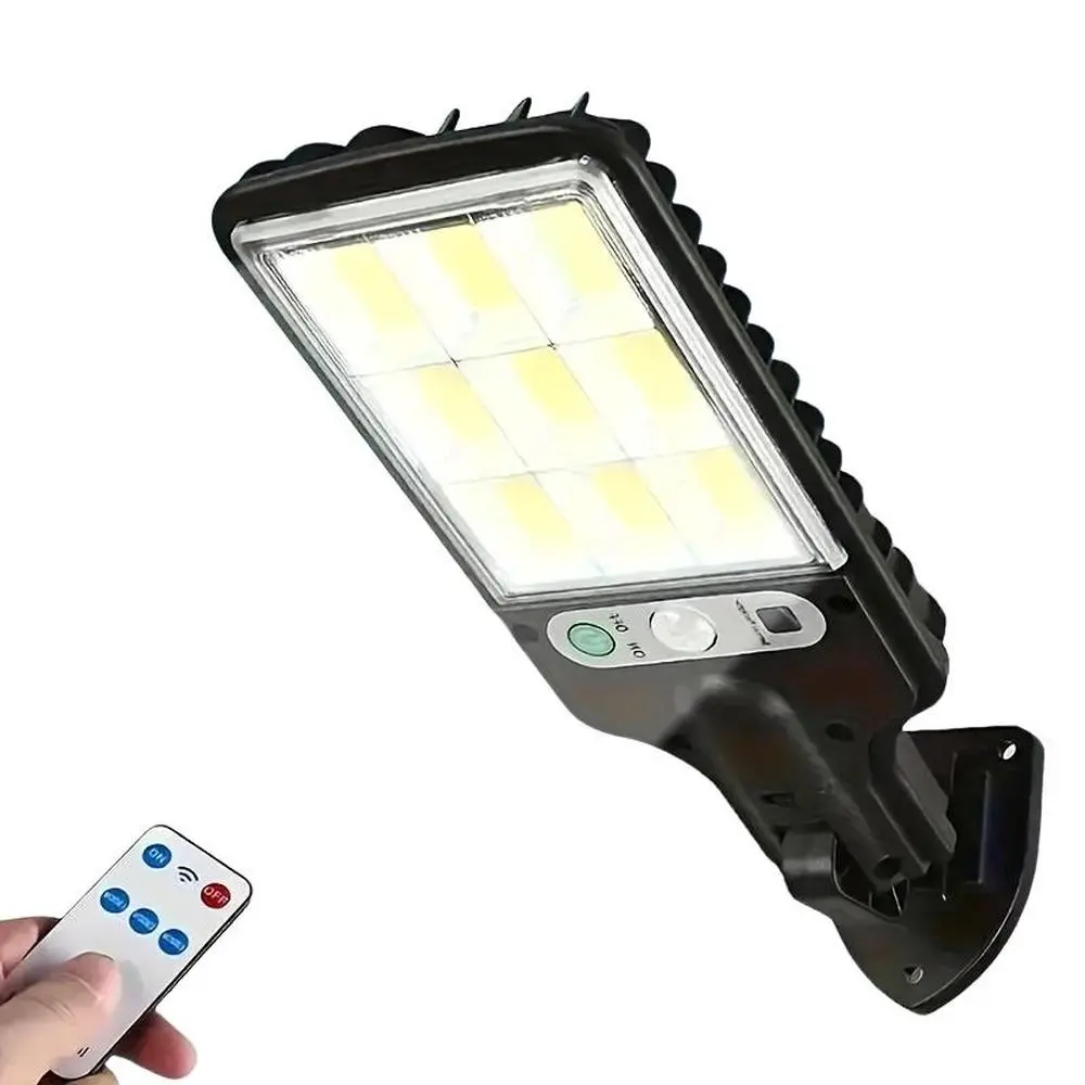 New LED Solar Garden Light, Outdoor Motion Sensor Wall Lamp, Remote Control, 1200mah Battery, No Wiring, Suitable for All Seasons, Solar Flood Lights