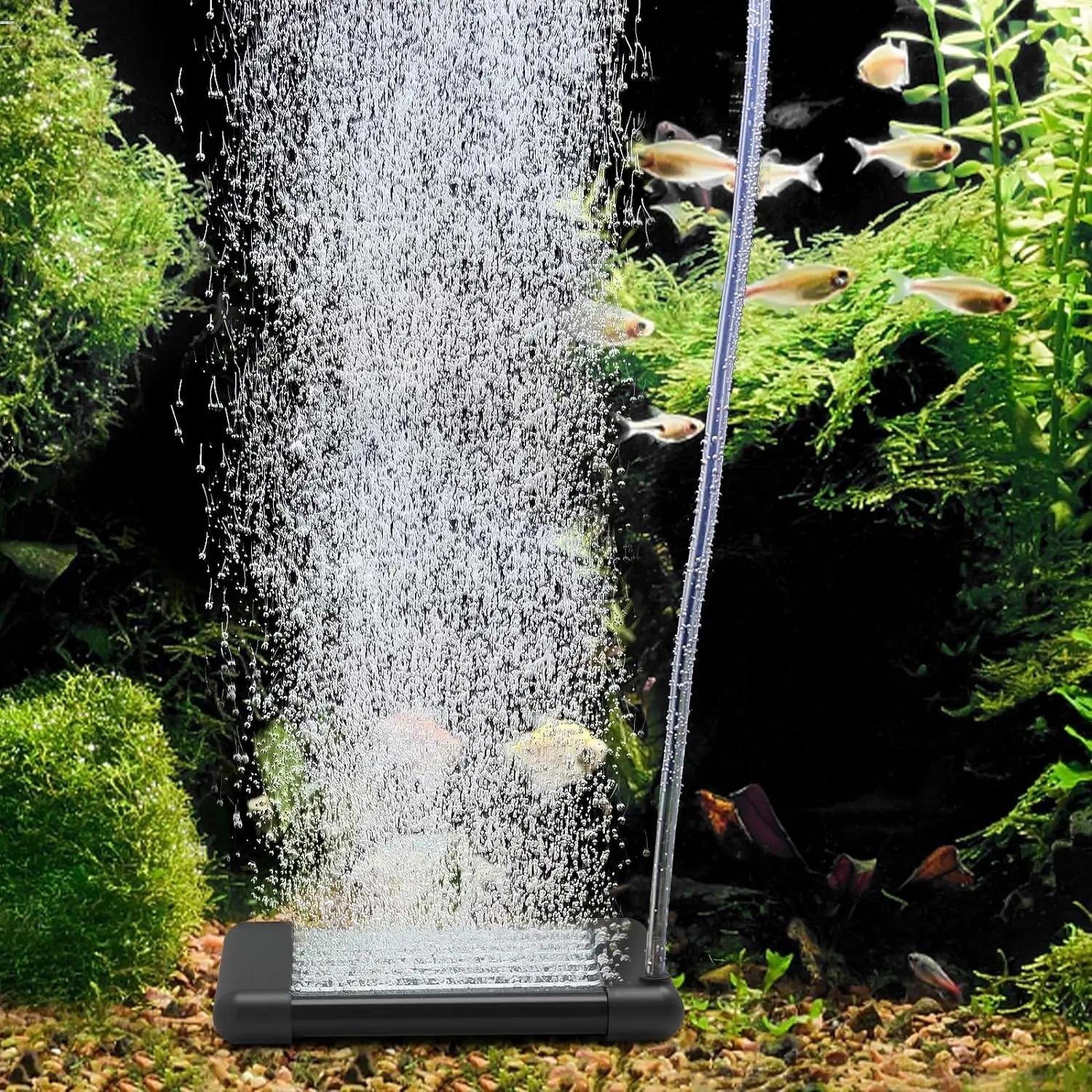 aquarium bubble tube Non-Clogging Fish Tank Bubbler, Aquarium Air Stone with Special EVA Material, Air Bubbler for Nano Air Pump Fish Tank Small Bucket and Hydroponics