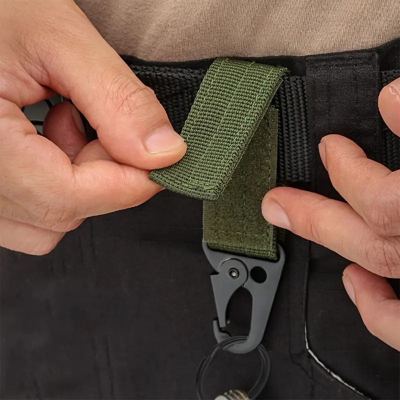 Tactical Climbing Belt, Nylon Utility Belt with Eagle Beak Carabiner for Outdoor Sports