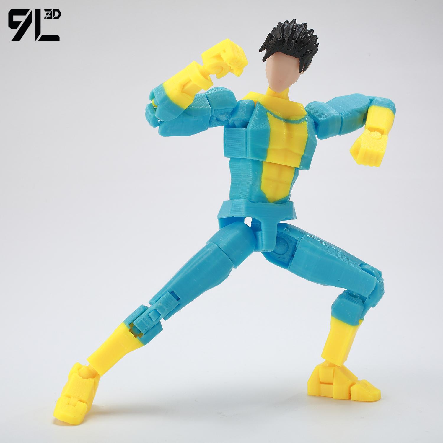 9L3D Printed NEWInvincibles Tech Jacker Titan13 Lucky13 Action Figure Dummy13 Motorcycle Multi-Jointed Collectible Model Toy T13