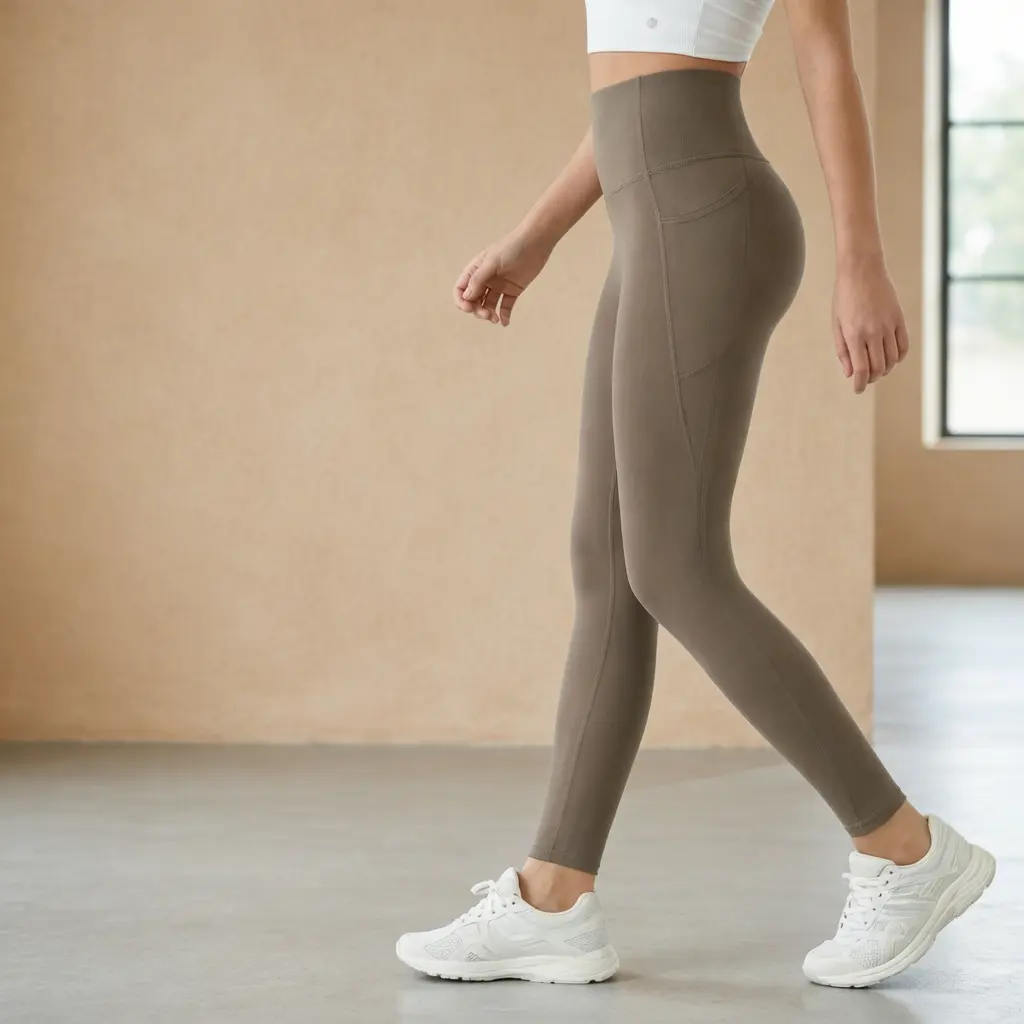 Women High Waisted Yoga Leggings with Tummy Control for Curvy Figure Olive Green Gym Activewear Workout Pants for Women Compression Fitness Running Tights No Show Seam