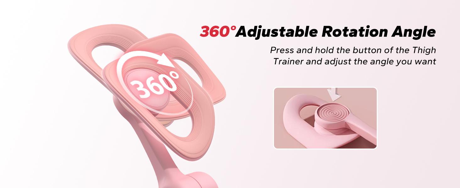 Thigh Trainer, Pelvic Floor Exercise Devices with Display Counter, Inner Thigh Exerciser for Women, Home Fitness Equipment for Hip/Leg/Butt