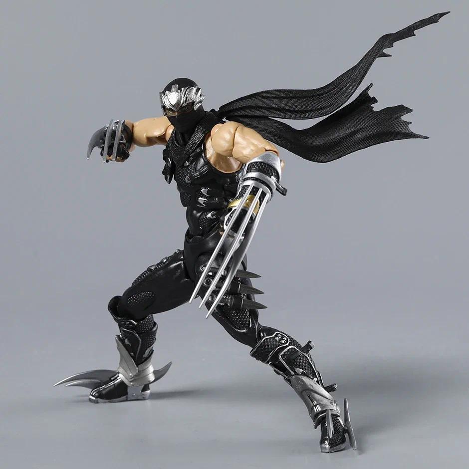 Revoltech Yamaguchi Ninja Gaiden Ryu Hayabusa 1/12 Scale Articulated Action Figure With Bonus Collectible Model For Game Fans