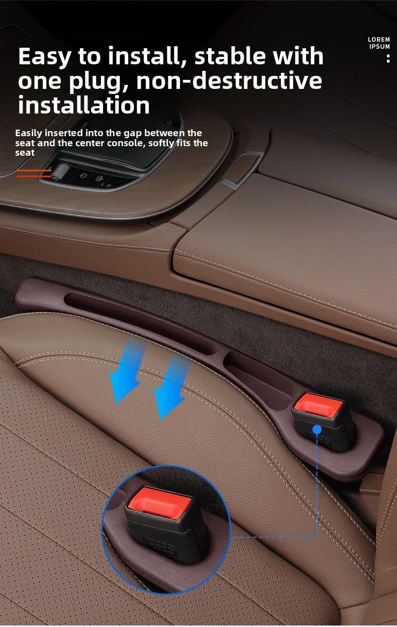 Car Seat Side Gap Filler Strip Seam Storage Organizing Solution Car Console Organizer