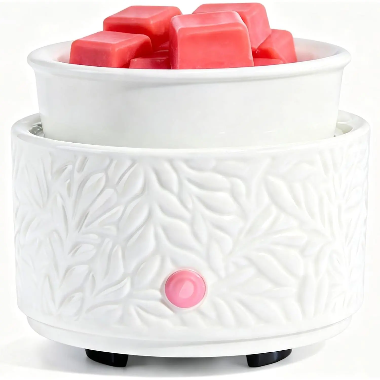 Electric Wax Warmer for Scented Wax Melt Warmer Ceramic Wax Burner-White