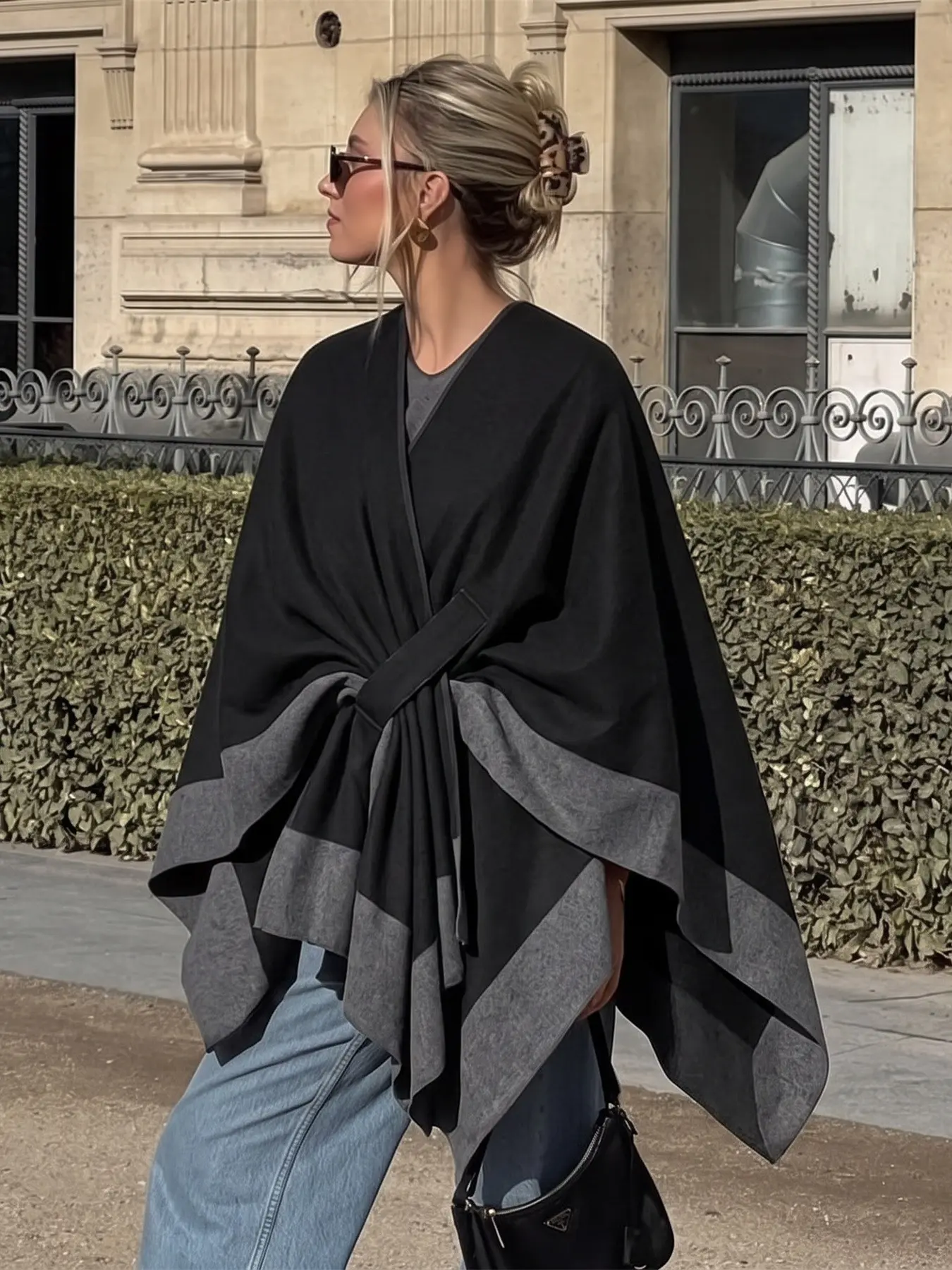 Women's Plain Chunky Shawl, Soft and Comfortable Scarf, Casual Fitted Design, All-Season Fashion Accessory, Perfect for Daily Wear