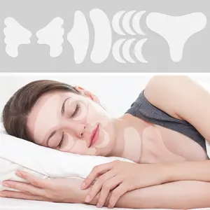11-Piece Self-Adhesive Face Patches, Low Allergy, Reusable Anti-Wrinkle Stickers, Facial Training for Crow’s Feet, Frown Lines, Fish Tail Wrinkles