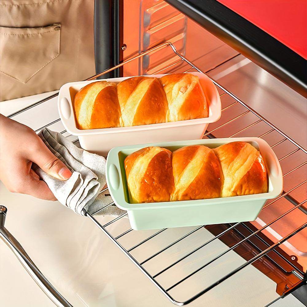Two Silicone Bread Pans, Non-Stick And Easy to Release Rectangular Silicone Cake Pans, for Baking Bread, Flexible Silicone Baking Molds And Bread Molds, Toast Pans, Brownie Bread Pans, Cake Molds