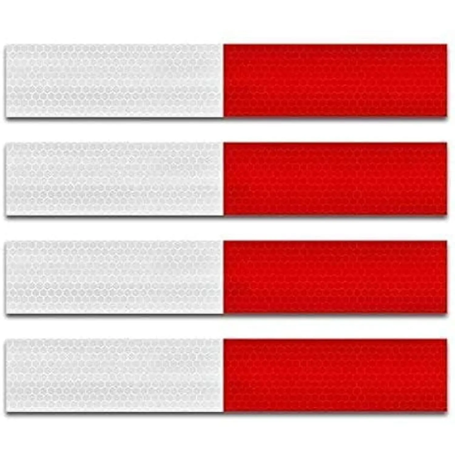 Reflective Tape ，Reflective Tape for Trailers， 2”x12'', 20pack Waterproof Self Adhesive Auto Truck Safety Reflector Strips Hazard Caution Warning Sticker for Road Signs, Trucks, RVs, Cars - 20 pack1