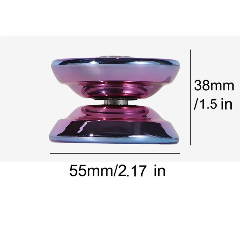 Glowing Alloy Yoyo for Beginners - Light-Up Yo-Yo with Animal Head Ring & Colorful String, Responsive Yo-Yo for Kids & Beginners, Perfect for Party Favors & Skill Development