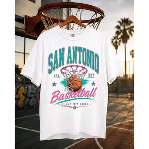 Vintage San Antonio Shirt Retro Texas Basketball Tee Classic City Hoops Top Spurs Fan Outfit