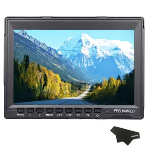 FEELWORLD FW 759 7 inch HD 1280x800 IPS On Camera Field monitors With HDMI Cables and Sunshade,16:10 or 4:3 Adjustable Ratio Camera Top monitors