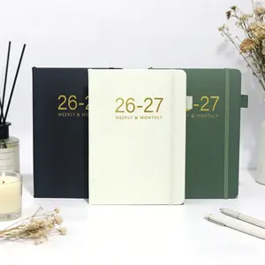 2026-2027 A5 Monthly Weekly Planner Notebook, Organize Your Schedule Efficiently, Perfect for Students & Professionals, Essential Planning Tool