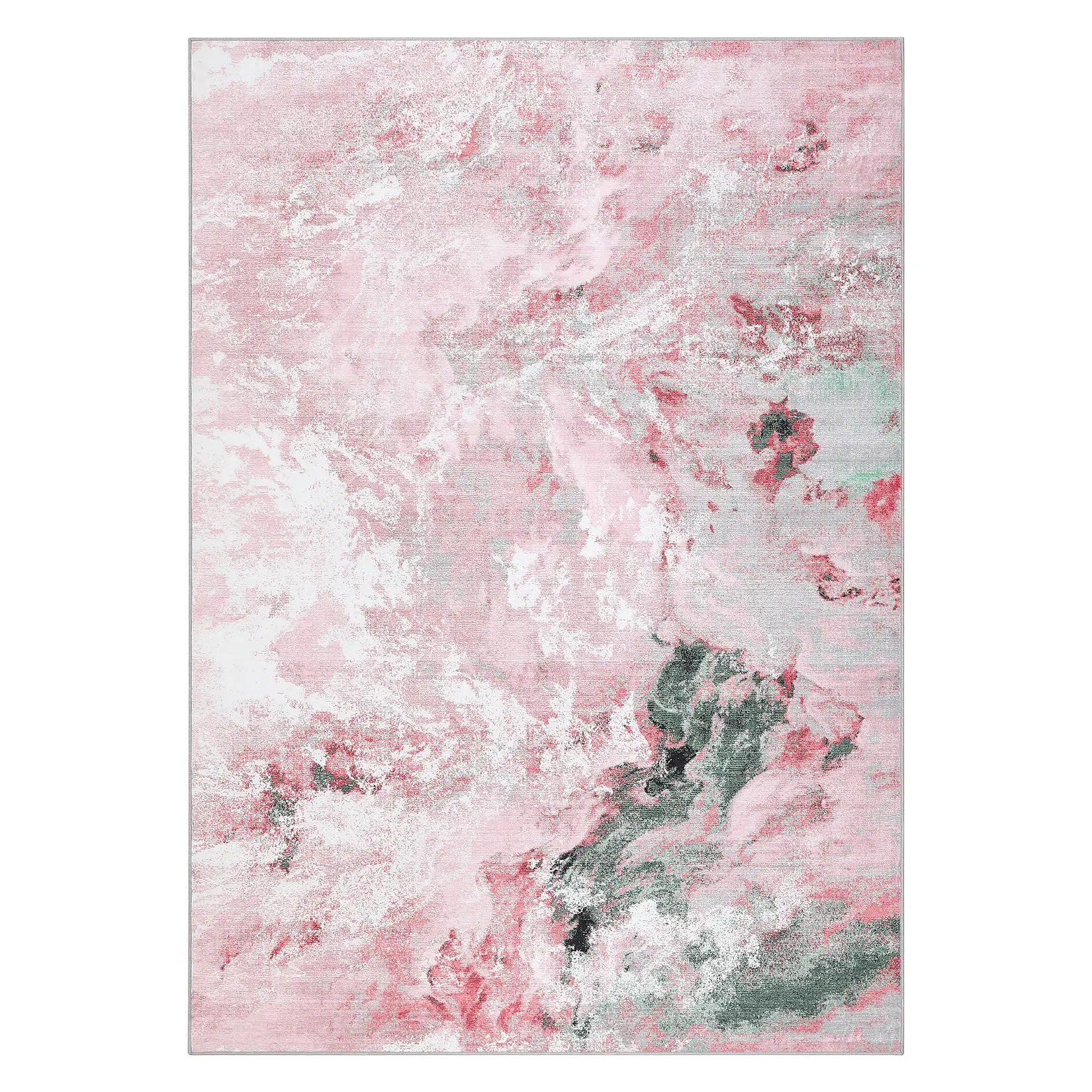 Contemporary Modern Abstract Geometric Area Rug - Machine Washable, Non-Slip with Rubber Backing - Ideal for Hallways, Bedroom Decor - Brown Tone, 8x10ft