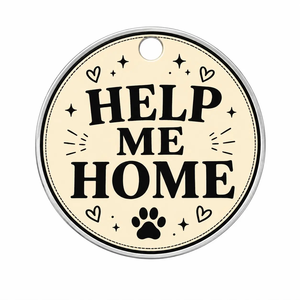 Smart Anti-Lost Dog Cat Tag with Qr Code, Pet Profile and Email Location, Secure Your Pet with Advanced Tracking Features