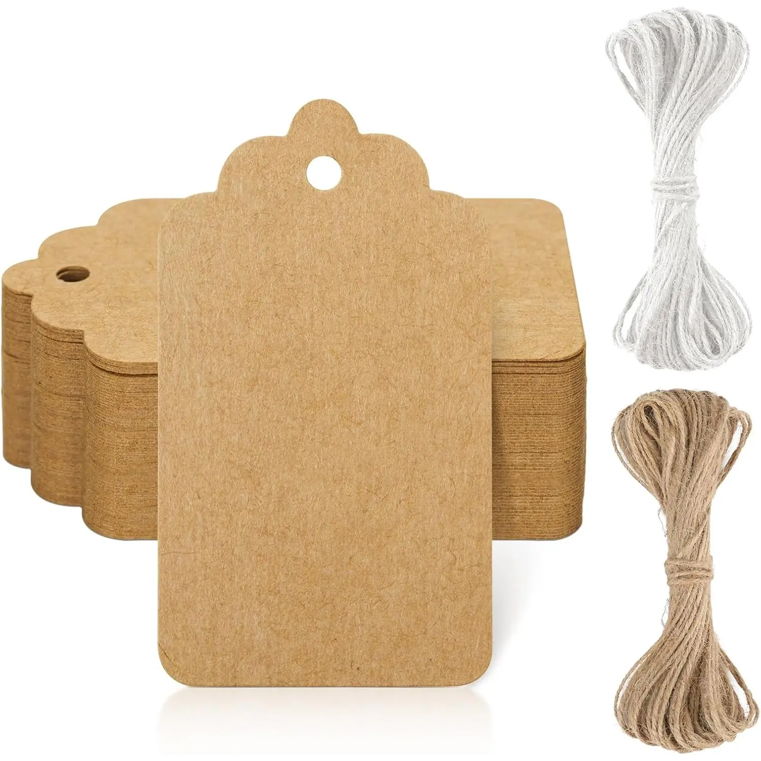 White  Tags with String,Blank  Tags 1.6X2.8 Inch,Christmas  Tags for Presents,50 Pcs White  Tags,Price Tags,Holiday  Bag Tags for Gifts Christmas Wrapping Crafts