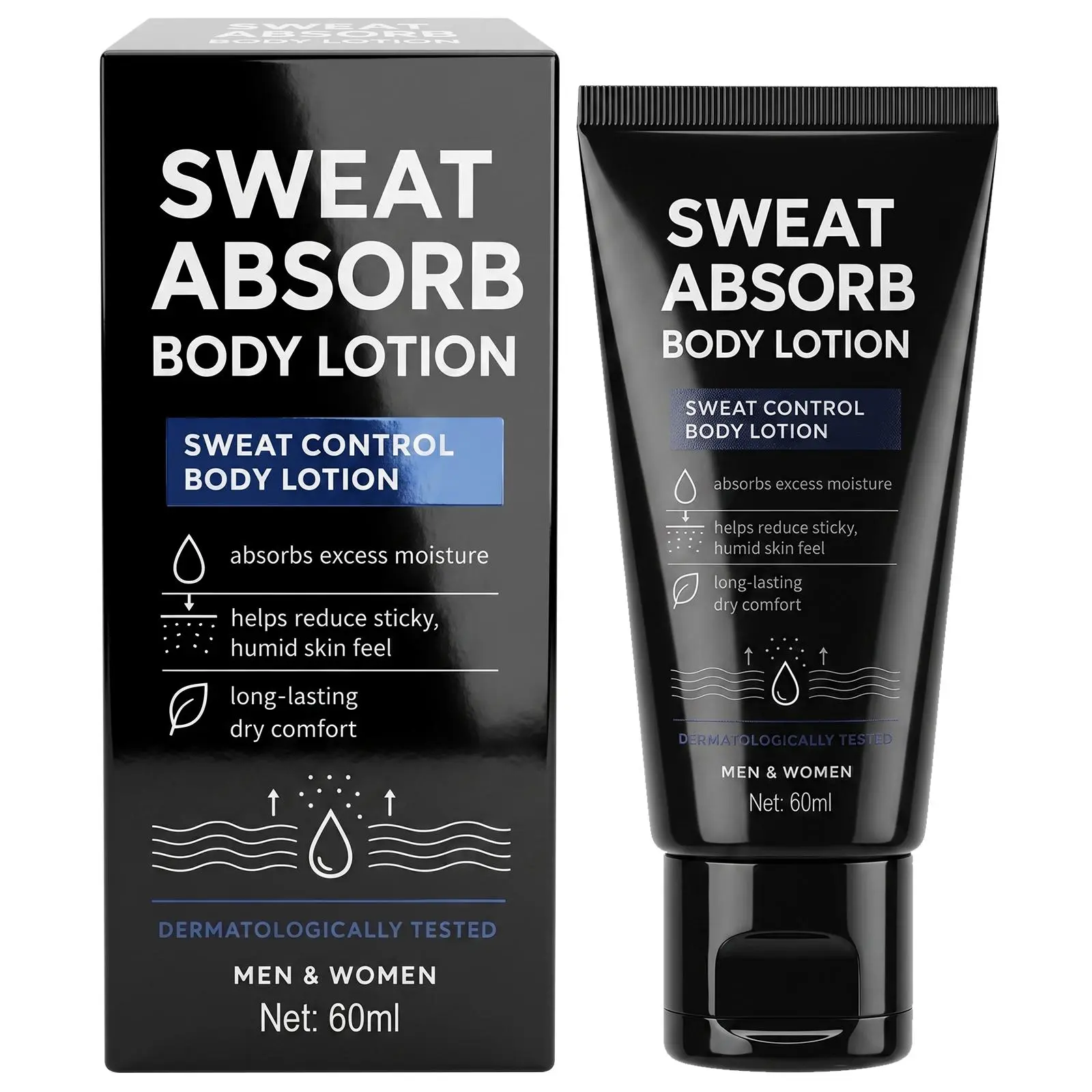 Sweat-Absorbing Gel Facial Cream, 50ml Oil-Controlling Moisturizing Formula, Quick-Absorb Sensitive-Safe Fragrance-Free Skincare for Gym & Daily Office Use, Matte Finish for Men & Women