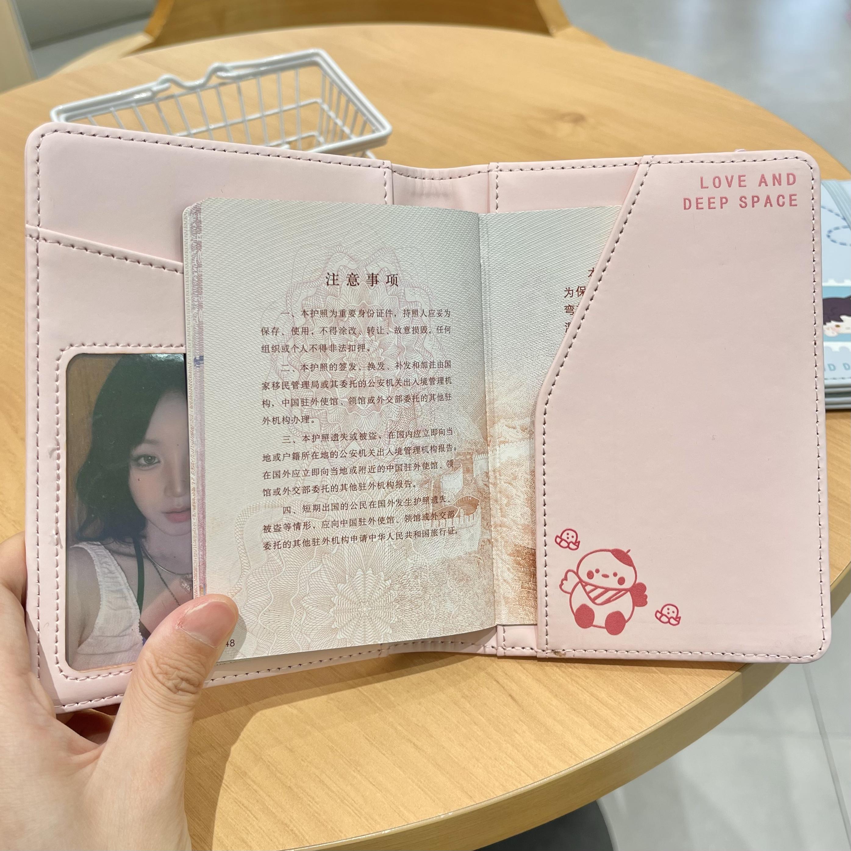 Love And Deepspace Rafayel Zayne Card Protective Book Cute Passport Cover Certificate Storage Bag Cosplay Girl Fans Gift