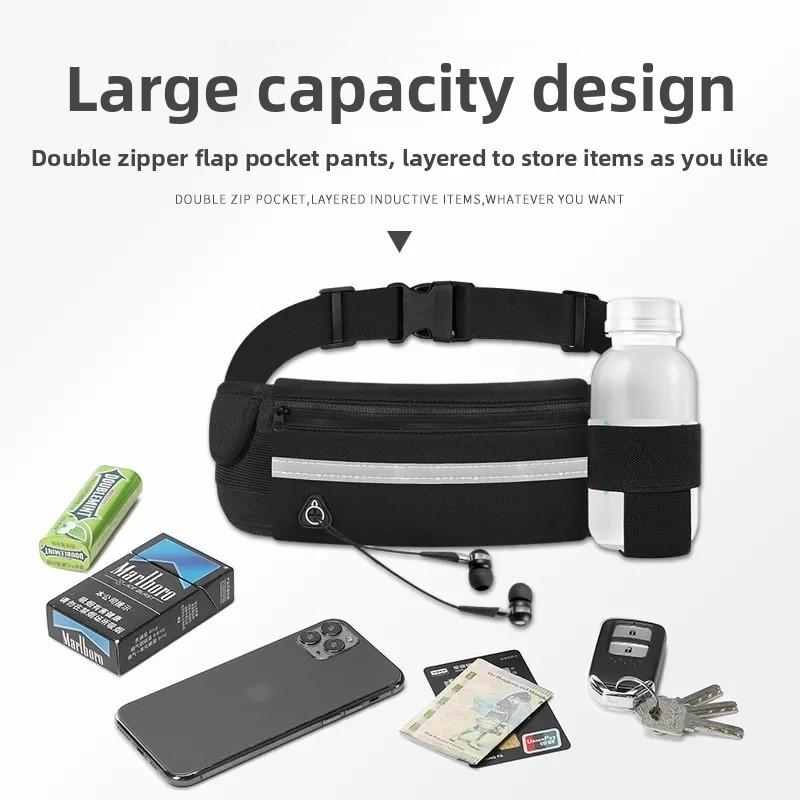 Running fanny pack Multifunctional waterproof and anti-theft close-fitting mobile phone belt Sports fitness men's and women's small kettle bag Cycling bag