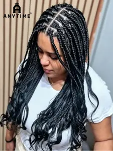 22-Inch Full Lace Braided Wig, French Curl Braid Style, Heat Resistant Curly Hair, Elegant Headband Wig for Women, All Seasons