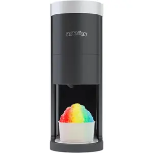 S777 Snow Cone and   Machine with  Adjustment Knob and 5  Plastic  Mold Cups.  for Granitas, Seltzers, Italian Soda and  120V, Matte Black |  Adjustment Knob, 5  Plastic  Cups with