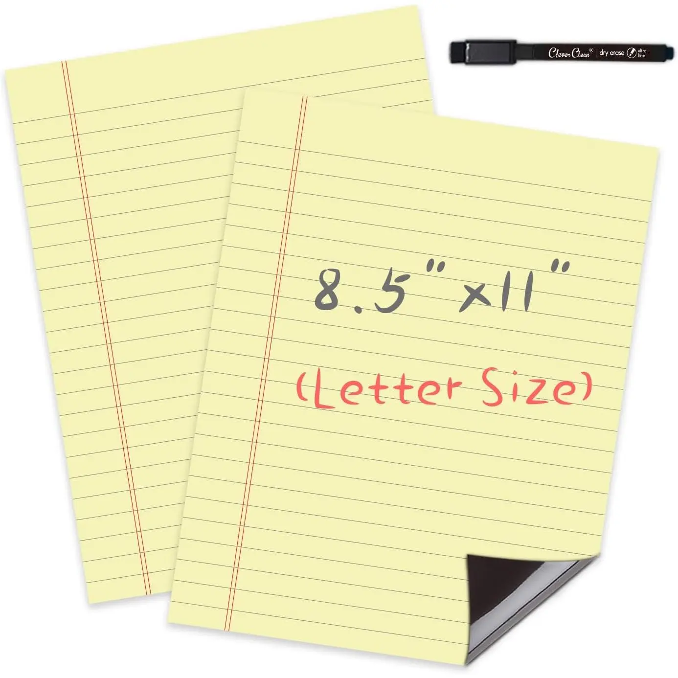 Dry Erase Board – 8.5”x11”  Lined Dry Erase List Board Pcs – Marker Included