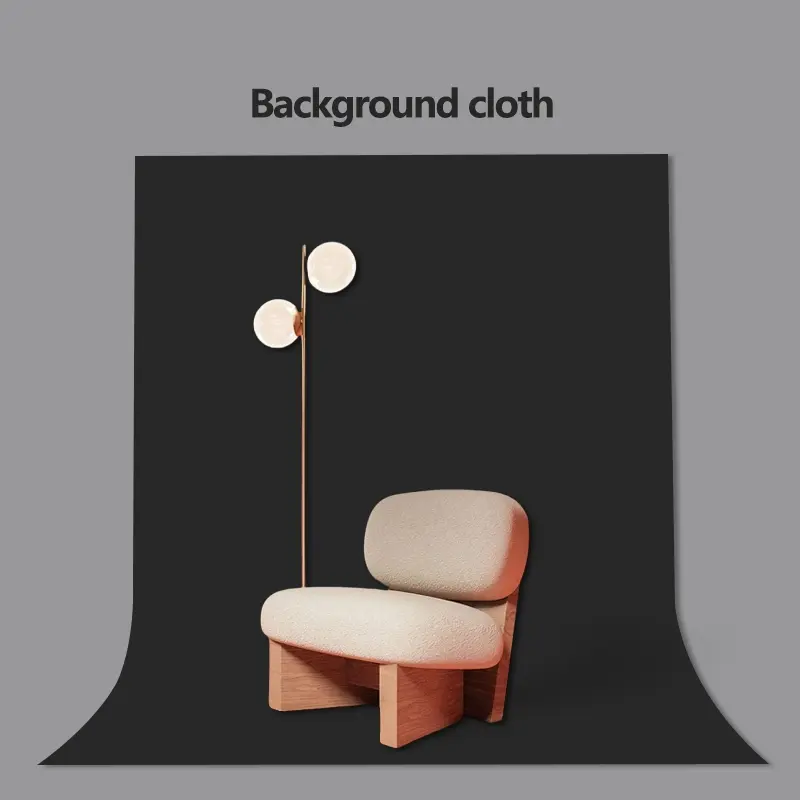 High density thickened pure black thickened background fabric, used for photography, durable fabric background photos, background videos, photography studios