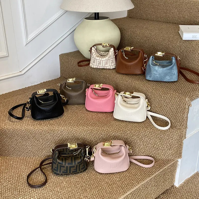 Viral Mini Boston Bag, Chic Top Handle Crossbody Purse for Clean Girl Outfits, Brunch, Dates & TikTok OOTD Mini Boston Crossbody Bag for Women, Structured Top Handle Purse with Gold Hardware, Small Going Out Handbag