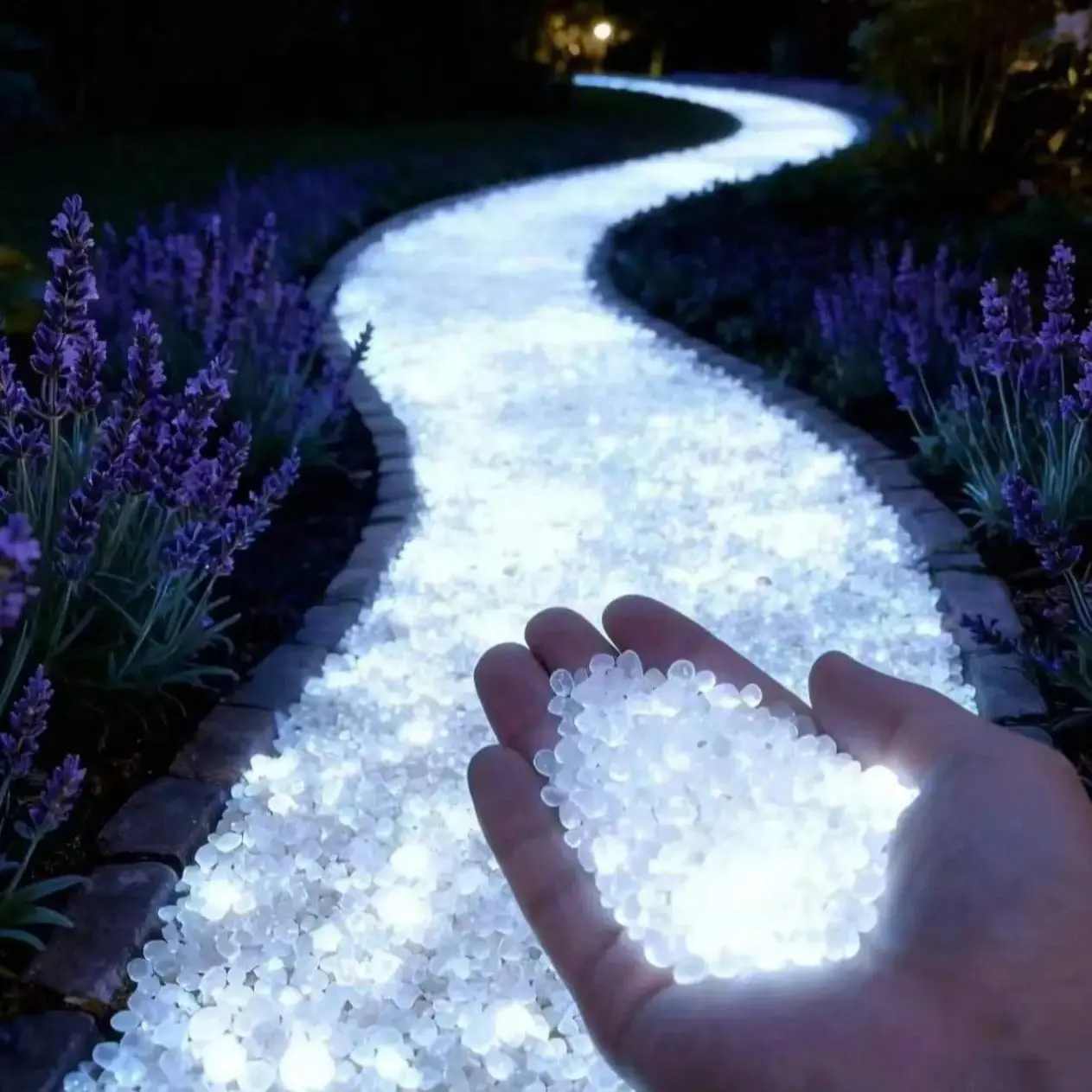 10,000 Glow Stones, Colorful Night Light Decorative Stones, Outdoor Fluorescent Stones, Garden Party Festival Decoration Stones