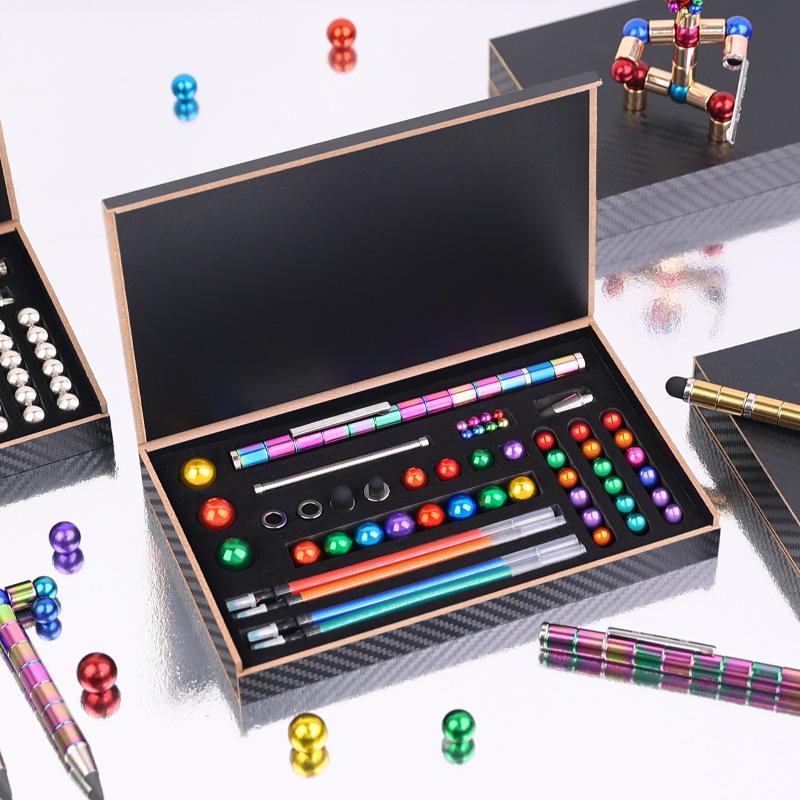 Black Technology Transformable Magnetic Pen Student Stress Relief Magnetic Levitation Multifunctional Magnet Pen Magnetic Toy