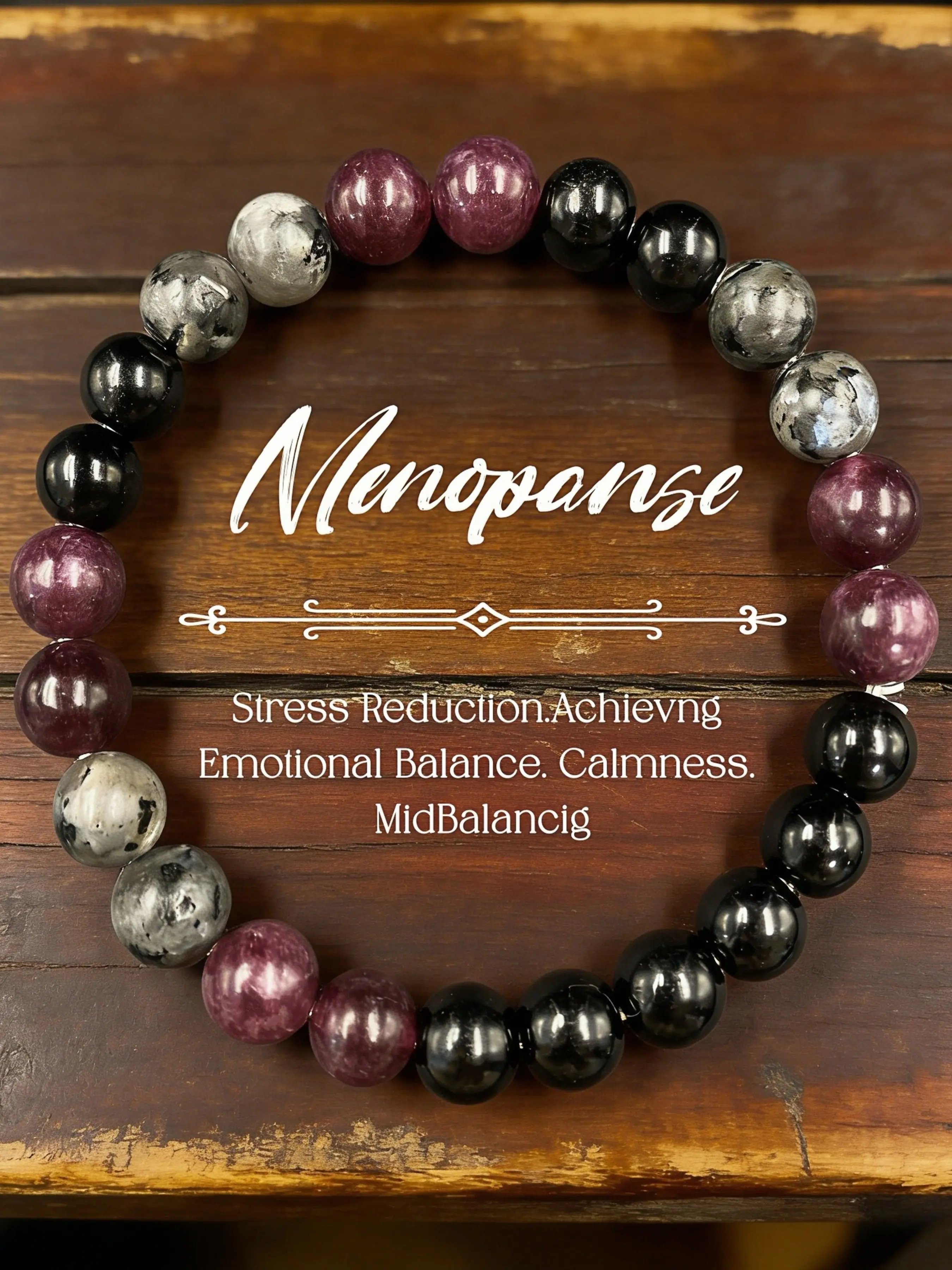 Boho Style Elastic Cord Bracelet, All over Print Design, Perfect for All Seasons, No Choking Hazard Warning, Batch Number S260609037177
