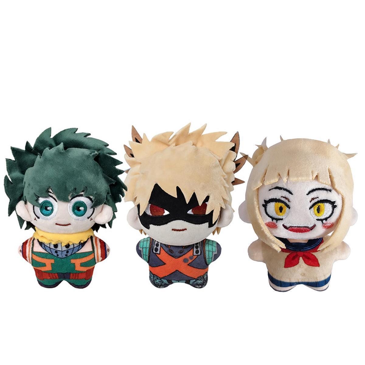 MHA Anime Toys Midoriya Izuku Bakugou Katsuki Plush Keychain Himiko Toga Figure Cosplay dolls Cartoon Himiko Toga Plushies Gift