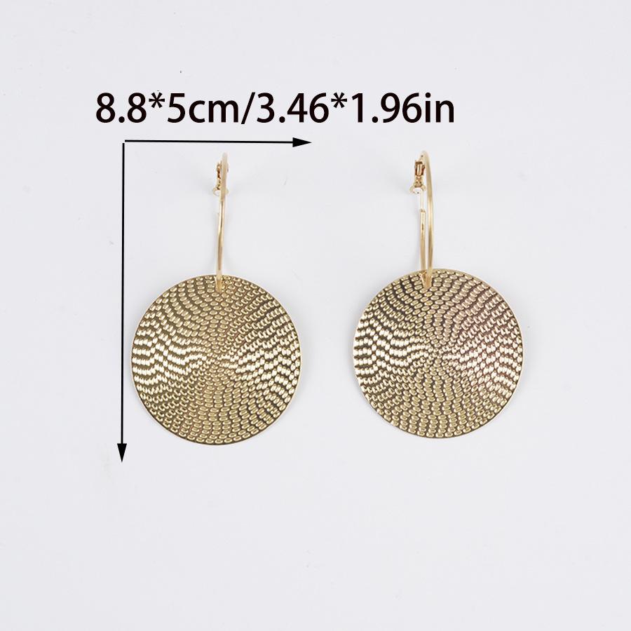 Fashionable Round Shaped Hoop Earrings, Circle Shape Earrings, Fashion Jewelry for Party, Daily Clothing Decor, Trendy All-match & Exquisite Jewelry for Birthday Gift