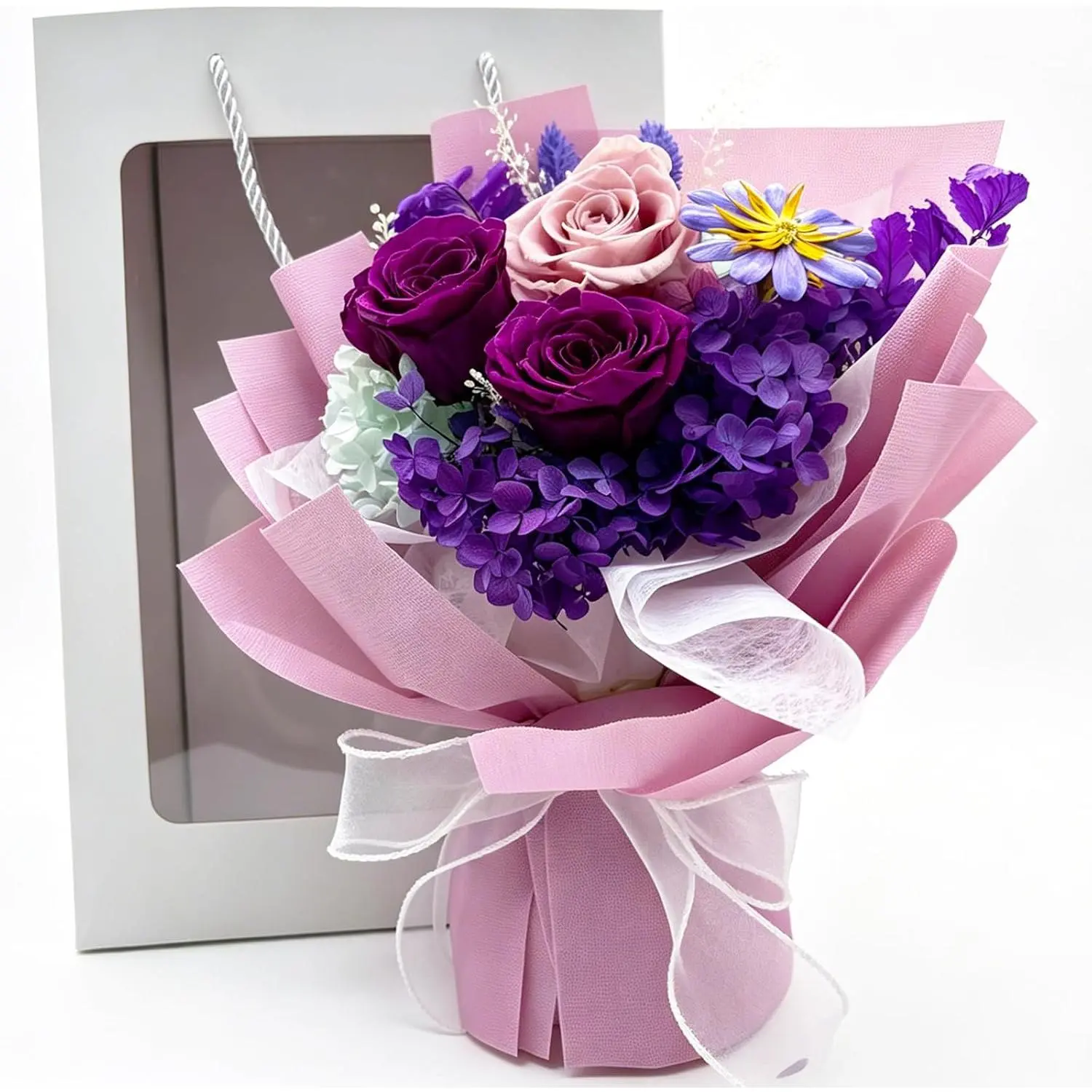 Preserved  Bouquets, Mother’s DayGifts, Birthday Gifts for Women,  for Delivery,  Rose Bouquets That Last  , Mother’s Day Graduation