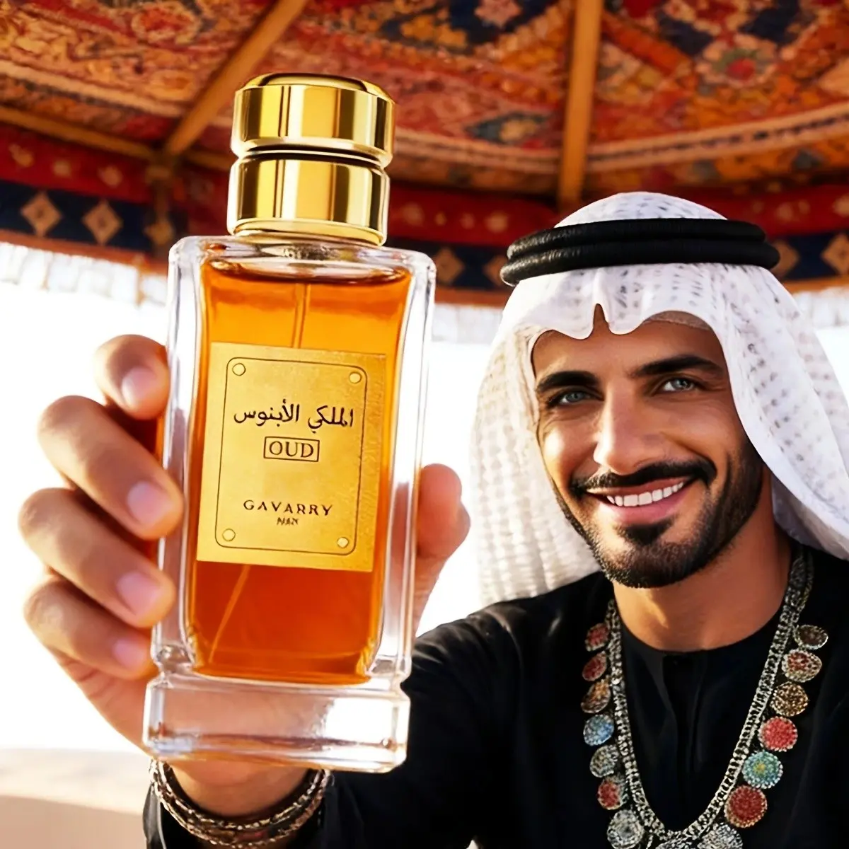 Middle Eastern Royal Sandalwood Perfume, Long-Lasting Woody Scent, Ideal for Parties, Business, Fitness, Dates, Dinner, Men's Exclusive Fragrance