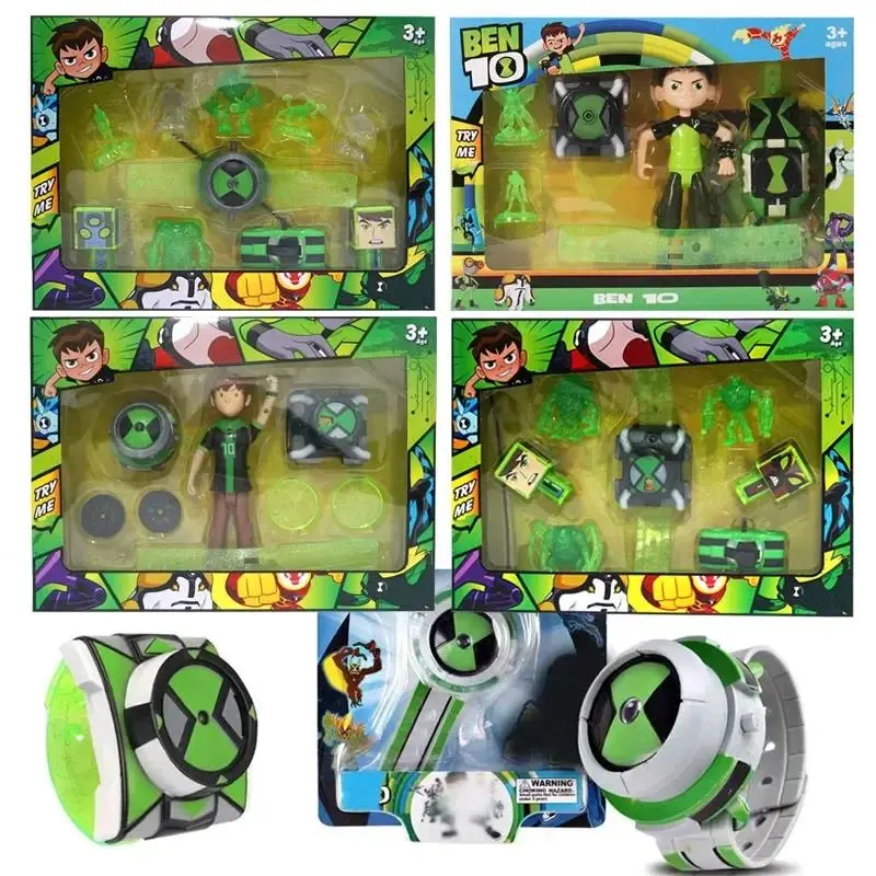 Original BEN10 Omnitrix Ben Tennyson Projection Watch  Device Sound Light Action Figure Toy Collect Ornaments