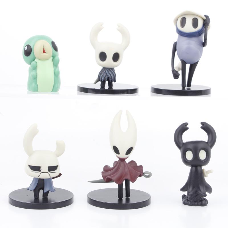 6pcs/set Hollow Knight Action Figure PVC Doll Game Anime Collection Model Toys