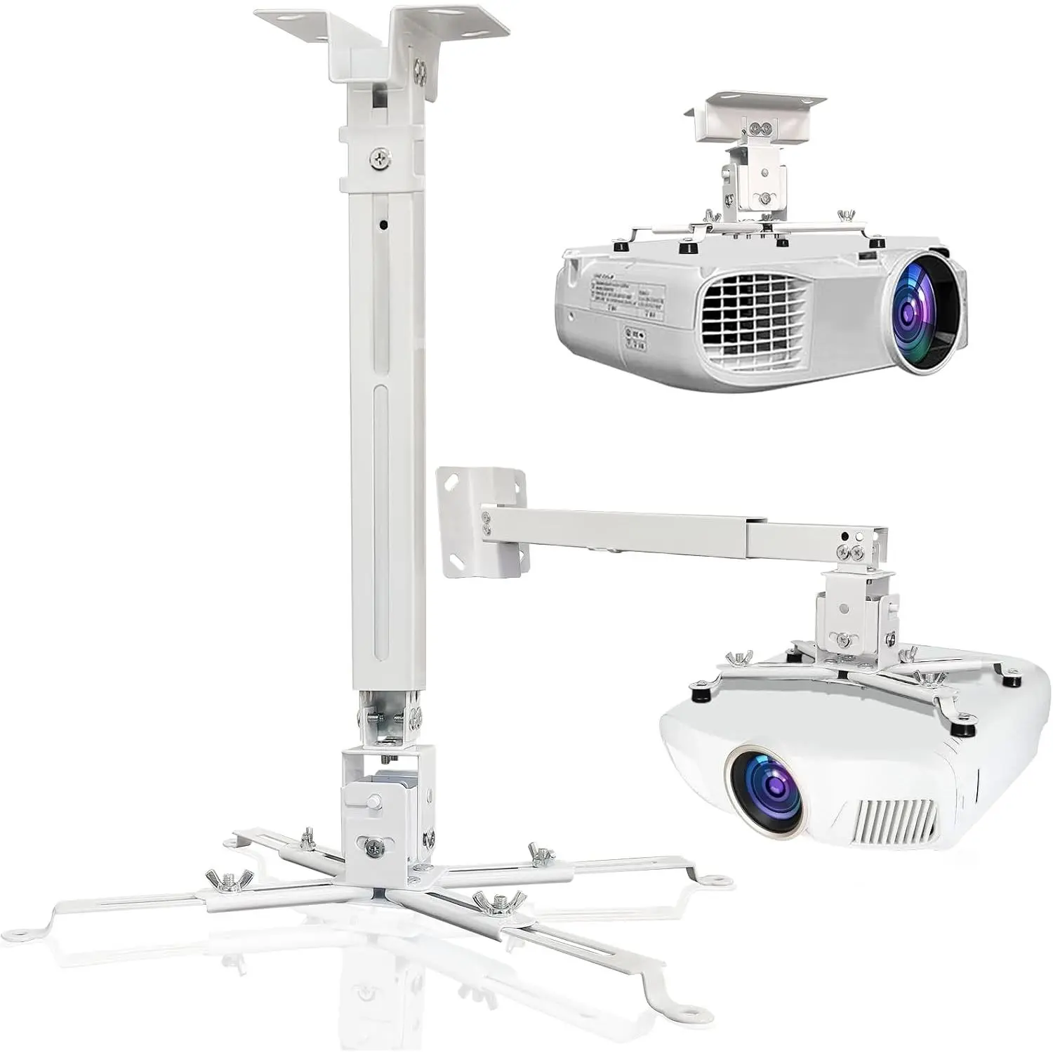 Ceiling Projector Mount,  Height Adjustable with 25.5-inch Expansion Arm, Suitable for  and Office
