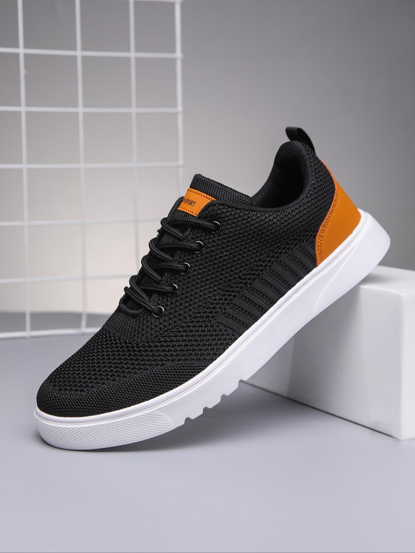 Men's Casual Lace Up Mesh Walking Shoes, Trainer Lightweight Breathable Comfort Sports Running Walking Sports Shoes, Men's Running Shoes, Gym Shoes for Training Outdoor Workout, Boy Footwear, Non Slip Work Shoes